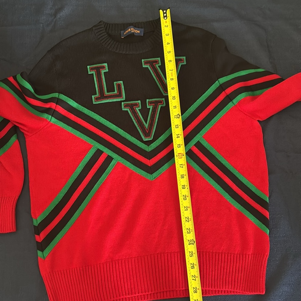 Louis Vuitton Black and Red Men's Sweater - Picture 5 of 12